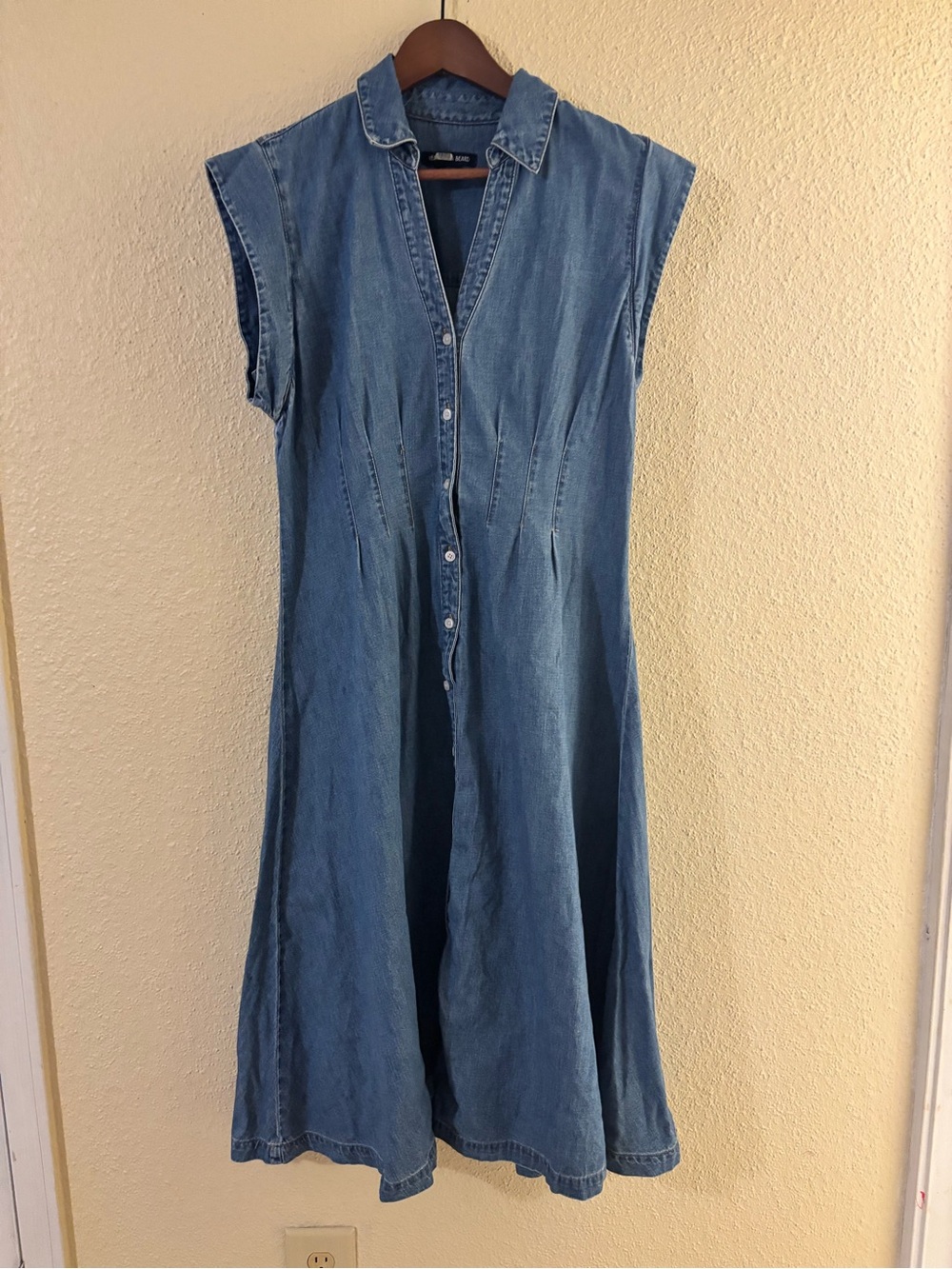 Veronica Beard Ruben Denim Midi Dress- Size 12 - Picture 3 of 7